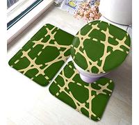 Ahdyr da Torre Eiffel Set di 3 pezzi Parigi Cielo Macchiato Architettura Paesaggi Viaggi Tappetini da geometrici pastello per bagno Tappeto antiscivolo assorbente 23,6X15,7 pollici P