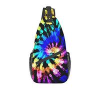 Ahdyr Exotic Tribe Tie Dye Style Sling Backpack, Borsa a tracolla leggera per donna uomo, Daypack casual per esterno