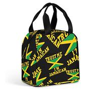 Ahdyr Fidati di me, sono giamaicano, borsa termica per il pranzo, riutilizzabile, borsa termica con t a per lavoro, picnic, viaggi, ufficio, spiaggia, uomo, donna