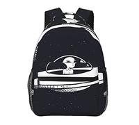 Ahdyr Galaxy Space Alien Ufo Art Daypack Zaino in poliestere resistente multiuso Borsa a tracolla antifurto Zaino da escursionismo all'aperto per palestra di grande capacità con cerniere lisce