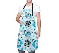 Ahdyr Gatti e cani Pet Grooming Grembiule impermeabile con 2 tasche Grembiuli da cucina Cuoco Bavaglini per cucinare Cottura Pittura Giardinaggio Toelettatura