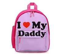 Ahdyr I Love My Daddy Zaino unisex Borsa a tracolla leggera per laptop Zaino causale Borse da esterno