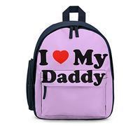 Ahdyr I Love My Daddy Zaino unisex Borsa a tracolla leggera per laptop Zaino causale Borse da esterno