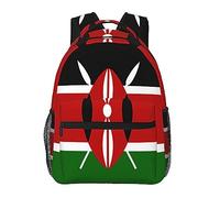 Ahdyr Kenya Flag Art Daypack Borsa a tracolla antifurto multiuso leggera Borsa a tracolla per laptop di grande capacità Zaino con spallacci regolabili