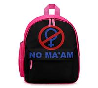 Ahdyr NO MA'AM Zaino unisex Borsa a tracolla leggera per laptop Zaino causale Borse da esterno