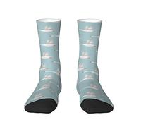 Ahdyr Oche che volano cielo acquerello blu calzini novità per uomo donna indossare tutti i giorni calzino equipaggio per lavoro viaggi sport regalo