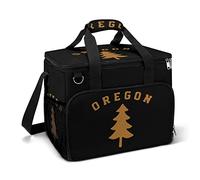Ahdyr Oregon Douglas Pine Tree Cooler Box Isolato a tenuta stagna Borsa a tracolla portatile per il pranzo di raffreddamento per picnic Beach Work Travel 15.4"x12"