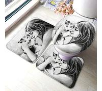 Ahdyr Quote da Set di 3 pezzi Voglio solo bere Orink Vino Vendi case e prendi mappe Tappetini da per bagno Tappeto antiscivolo assorbente 23,6X15,7 pollici Poliestere per vasca WC Ne