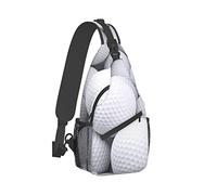 Ahdyr Sling Backpack Travel Hiking Daypack 3d-Golf-Balls-Pattern Borsa a tracolla in corda