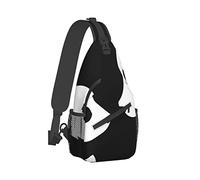 Ahdyr Sling Backpack Travel Hiking Daypack Borsa a tracolla a tracolla in corda Cute-China-Panda-Black