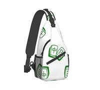 Ahdyr Sling Backpack Travel Hiking Daypack Borsa a tracolla in corda cinese-Mahjong-Tile-Plaid