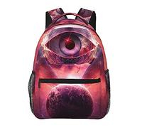 Ahdyr Uomo Donna Leggero Earth's Third Eye Galaxy Art Zaino Borsa a mano di grande capacità con cinghie imbottite per lavoro sportivo Camminata Ciclismo