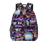 Ahdyr Uomo Donna Resistente Poliestere Fungo Daypack Borsa a Tracolla di Grande Capacità con Spallacci Regolabili per Viaggiare in Campeggio a Piedi in Bicicletta