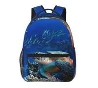 Ahdyr Uomo Donna Resistente Poliestere Tartarughe Marine Giganti Art Daypack Borsa a tracolla di grande capacità con cerniere lisce per l'escursionismo, il lavoro, la camminata, il ciclismo
