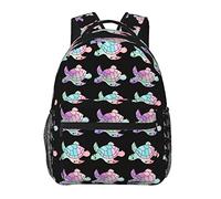 Ahdyr Zaini Leggeri per Arrampicata all'Aperto Camminare Ciclismo Borsa da Viaggio Multiuso Antifurto di Grande Capacità, Zaino da Campeggio all'aperto con Tartarughe Marine