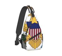Ahdyr Zaino a per uomo e donna Borsa da trasporto casual viaggio a viaggio multiuso antifurto, Bandiera degli Stati Uniti Isole Vergini Borsa traspirante in