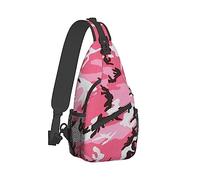 Ahdyr Zaino a per uomo per petto pieghevole compatto Zaino rosa Camouflage Art Antifurto Borsa per zaino multiuso con tracolla regolabile