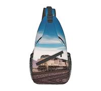 Ahdyr Zaino a tracolla da corsa per treni merci, borsa a tracolla leggera a tracolla per donna uomo, zainetto casual per attività all'aperto