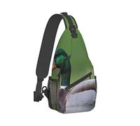 Ahdyr Zaino a tracolla da viaggio, zaino da viaggio, zainetto, borsa a tracolla in corda per la caccia al germano reale