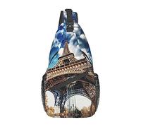 Ahdyr Zaino a tracolla Paris Skyline, borsa a tracolla leggera a tracolla per donna uomo, zainetto casual per esterni