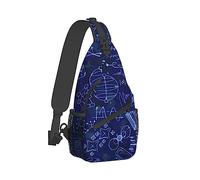 Ahdyr Zaino a tracolla ultraleggero Borsa a tracolla a tracolla Multiuso Antifurto Zainetto per attività all'aperto Campeggio Escursionismo Trekking, Formula matematica e schizzo di fisica Scienz
