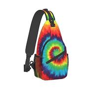 Ahdyr Zaino da viaggio per uomo e donna Borsa da campeggio all'aperto, borsa a tracolla Tie Dye Art Zaino per bicicletta Sport Escursionismo Viaggio Campeggio Bookbag compatto