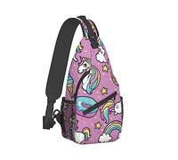 Ahdyr Zaino da viaggio per uomo e donna, borsa da campeggio all'aperto, ciambelle rosa, Borsa con unicorno per viaggi d'affari, escursionismo, borsa da trasporto durevole