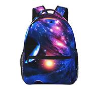 Ahdyr Zaino Daypack in poliestere resistente per Trekking Picnic Camminata Ciclismo Borsa a tracolla multiuso antifurto di grande capacità, Zaino casual Cool Galaxy Space Art