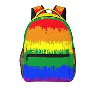 Ahdyr Zaino Leggero Daypack per Trekking Work Running Grande Capacità Multiuso Antifurto Bookbag, Lgbt Gay Lesbian Flag Art Business Computer Bag