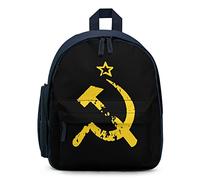 Ahdyr Zaino unisex con falce e martello con bandiera sovietica russa Borsa a tracolla leggera per laptop Zaino causale Borse da esterno
