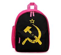 Ahdyr Zaino unisex con falce e martello con bandiera sovietica russa Borsa a tracolla leggera per laptop Zaino causale Borse da esterno