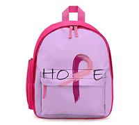 Ahdyr Zaino unisex per la consapevolezza del cancro al seno con nastro rosa Borsa a tracolla leggera per laptop Zaino causale Borse da esterno