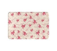 Ahdyr Zerbino Flamingo Zerbino morbido antiscivolo per interni Tappetino assorbente EasyHome Tappetino antimacchia per interni 23,6x15,8 pollici per ingresso di casa Patio sotto il lavandino