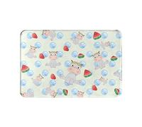 Ahdyr Zerbino Hippo Zerbino Morbido Antiscivolo per Interni Tappetino Assorbente EasyHome Tappetino Antimacchia per Interni 23,6x15,8 Pollici per Ingresso di Casa Patio Sotto Lavandino