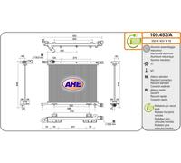 AHE Radiatore Raffreddamento Acqua FIAT Panda 1.0 Mild Hybrid dal 2020