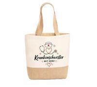 AHEJIOO Borsa da infermiera con motivo a cuore | Un ottimo regalo di ringraziamento e di addio, perfetto anche per regali di Natale festivi nella vita di tutti i giorni