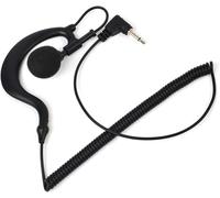 AHELECTRO Auricolare con Jack da 3,5 mm Solo Ricevere/Ascolta Singolo Auricolare Forma G Morbido Gancio Orecchio Cuffie di sorveglianza. Senza Microfono