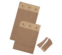 AHENCON Estensore per body da donna, con chiusura a scatto, rimovibile e lavabile (non adatto per chiusura in metallo), Khaki (2 pezzi, 3 in plastica, 7,6 cm di lunghezza + 10,2 cm di lunghezza