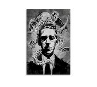 AHEUWAEBE H. P. Lovecraft - Poster su tela, decorazione artistica da parete per soggiorno, 40 x 60 cm, senza cornice