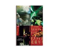 AHEUWAEBE Poster di Wong Kar Wai Four Classic Movie su tela, decorazione artistica da parete per soggiorno, 60 x 90 cm, senza cornice
