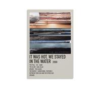AHEUWAEBE Poster su tela con immagine di The Microphones It Was Hot, We Stayed In The Water - Poster artistico da parete per soggiorno, 40 x 60 cm, senza cornice