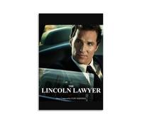 AHEUWAEBE Poster su tela, motivo: The Lincoln Lawyer, poster artistico da parete per soggiorno, 20 x 30 cm, senza cornice