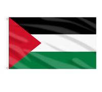 AhfuLife 4pcs Bandiere Palestina, 150 x 90cm Bandiera Palestinese, Doppio Lato con Occhielli in Ottone, per Coppa del Mondo, Eventi di Calcio, Giardini Esterni e Festa