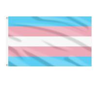 AhfuLife Bandiera Arcobaleno 150x90cm - Doppio Lato con Occhielli in Ottone per Pride Day Parade Decorazioni, Transgender Pride LGBTQ (1 Pcs)