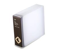 AhfuLife Custodia per CD/DVD, Multimedia Box Contenitore Salvaspazio Colorato Porta CD o DVD Bianco 24 CDs (Brown(One))