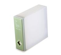 AhfuLife Custodia per CD/DVD, Multimedia Box Contenitore Salvaspazio Colorato Porta CD o DVD Bianco 24 CDs (Pea Green(one))