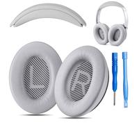 AHG Accessory House Global Cuscinetti auricolari di ricambio AHG QC35 / QC35 ii e imbottitura per fascia QC35 / QC35 ii Fodera per cuscino. Compatibile con le cuffie Bose QuietComfort 35 / QuietComfor