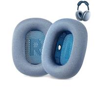 AHG Accessory House Global Cuscinetti auricolari di ricambio per airpods max compatibili con cuffie Apple AirPods Max (blu cielo). Rete foderata in silicone/schiuma ad alta densità/magnete forte