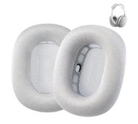 AHG Accessory House Global Cuscinetti di ricambio per airpods max compatibili con cuffie Apple AirPods Max (argento). Rete foderata in silicone/schiuma ad alta densità/magnete forte