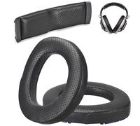 AHG Premium HD 8XX / HD 800S / HD 800 - Cuscinetti auricolari e archetto compatibili con cuffie Sennheiser HD800/Sennheiser HD800S e Drop HD 8XX. Pelle di pecora perforata, schiuma ad alta densità,